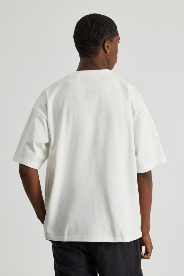 Half Half Heavyweight Box Fit Graphic Tshirt, HH CLOUD/FUTURISTIC LOGO