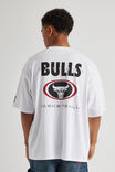 Box Fit Nba T Shirt, LCN NBA WHITE/BULLS Y2K - alternate image 3