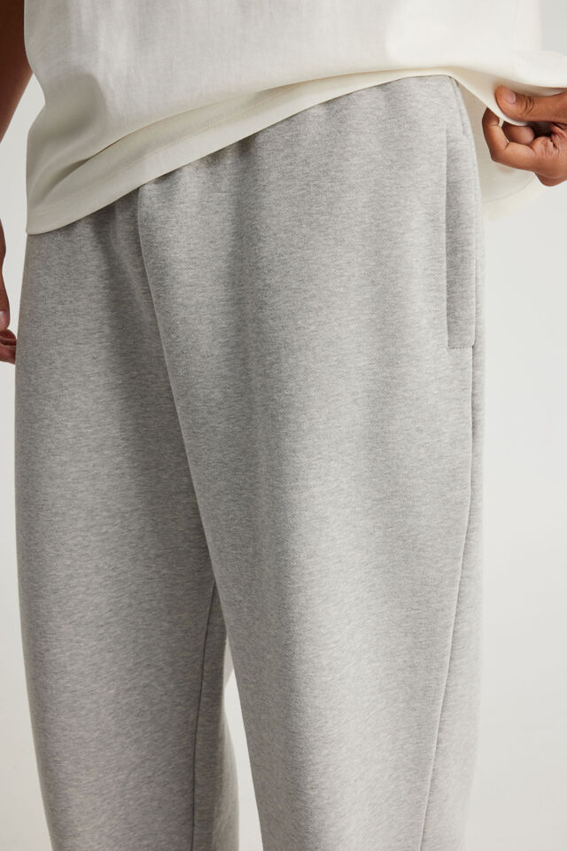 Baggy Cuffed Trackpant, GREY MARLE