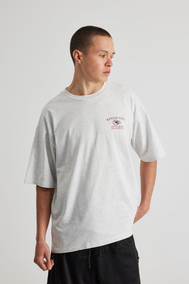 Box Fit Nfl Tshirt, LCN NFL SILVER MARLE/KANSAS CITY NEW PREP