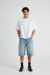 Boxy Cropped Tshirt, WHITE - alternate image 2
