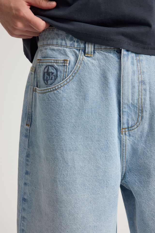 Half Half Classico Denim Short, CLEAN BLEACH