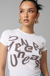 Fitted Graphic Tee, GENERAL UNEASE/WHITE - alternate image 2