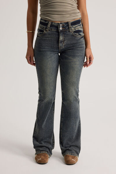 Stretch Bootleg Jean, MIDNIGHT INDIGO