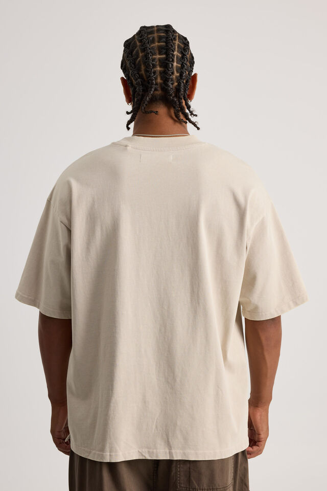 Heavy Weight Box Fit Tshirt, WASHED FOG