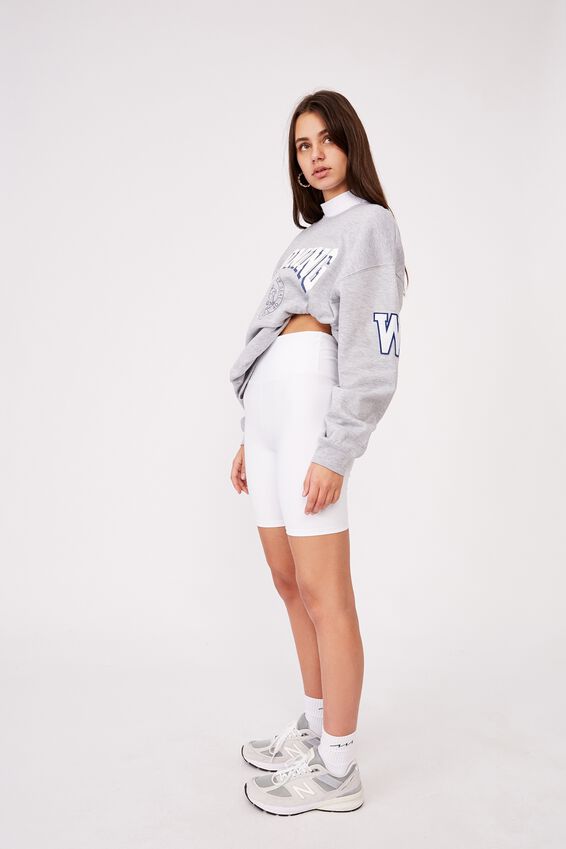 Oversized Graphic Crew, GREY MARLE/WYOMING