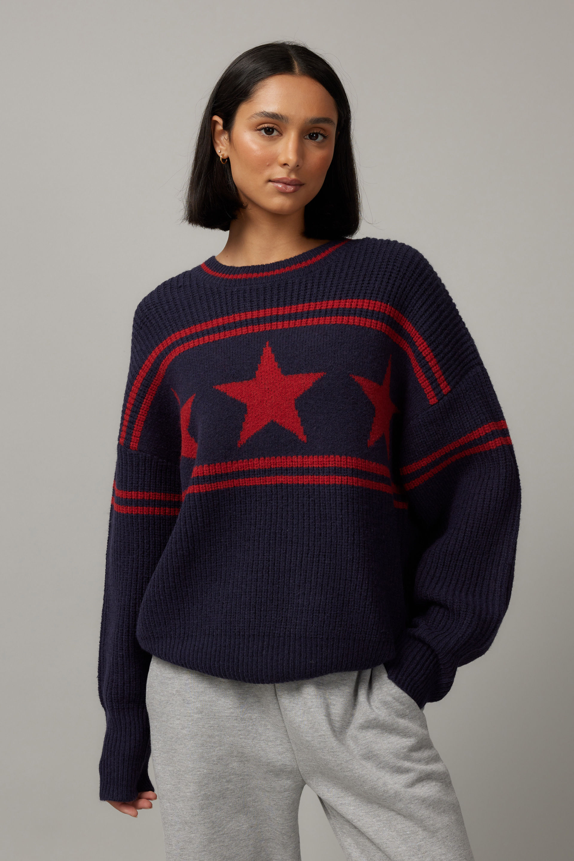 Billie Oversized Stripe Knit Jumper