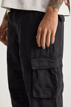 Half Half Straight Cargo Pant, BLACK - alternate image 4