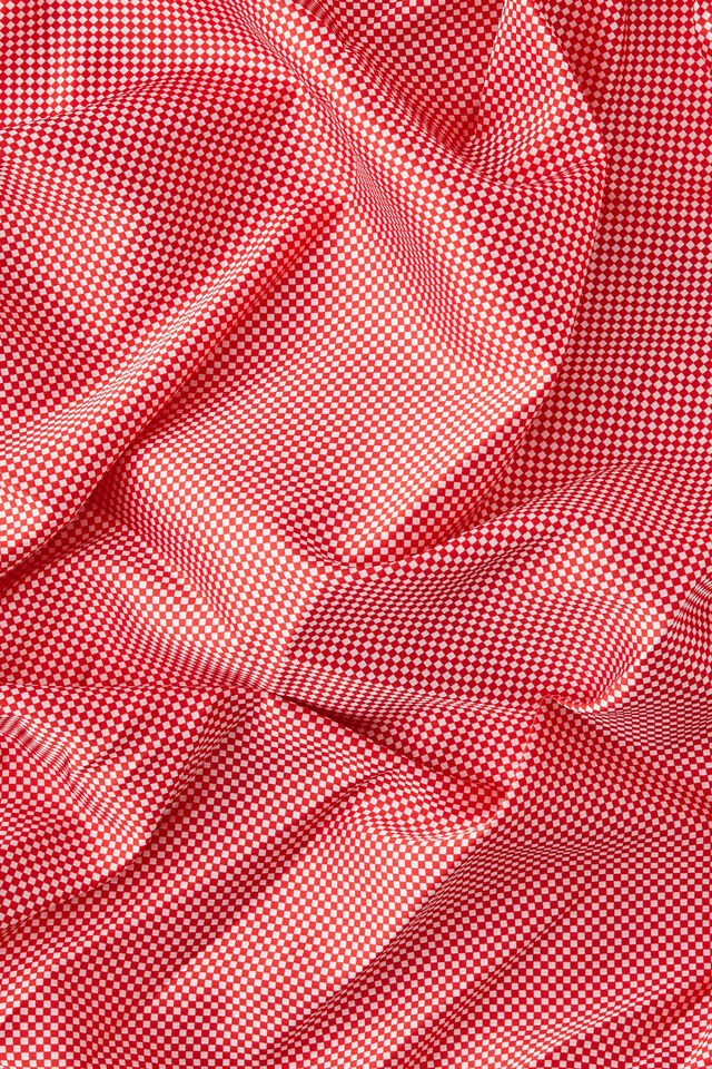Summer Headscarf, RED GINGHAM