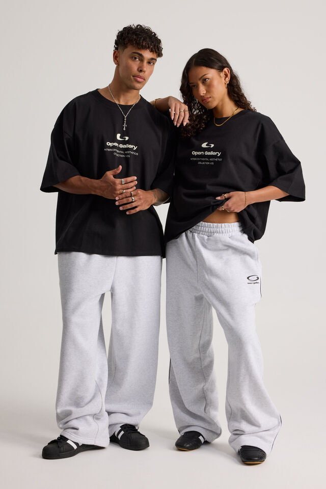 Open Gallery Vintage Heavyweight Cropped Tshirt, OG BLACK/INTERCONTINENTAL AESTHETICS