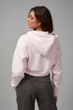 Crop Zip Through Hoodie, BALLARINA PINK - alternate image 3