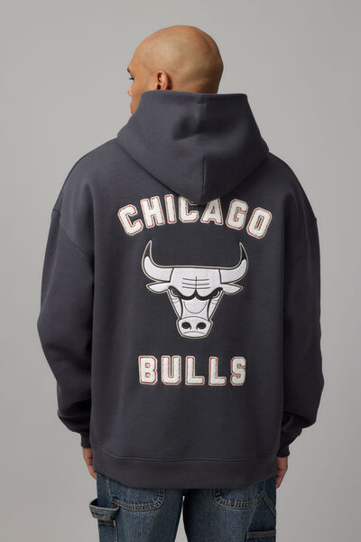 Nba Hoodie, LCN NBA SLATE/CHICAGO BULLS ICON