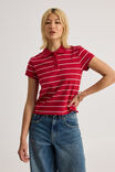 LUCY PINSTRIPE/RED