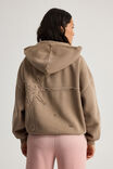 Allie Zip Through Slouchy Hoodie, WASHED MORTAR/STARBUST - alternate image 4