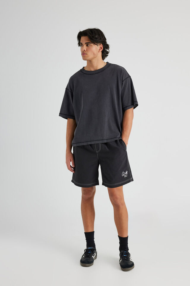 Half Half New Street Short, BLACK/CONTRAST STITCH