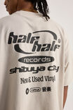 Half Half Boxy Cropped Graphic Tshirt, HH FOG/HALF HALF SHIBUYA - alternate image 4