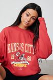 Lcn Nfl Oversized Graphic Crew, LCN NFL WASHED RED BERRY/KANSAS CITY