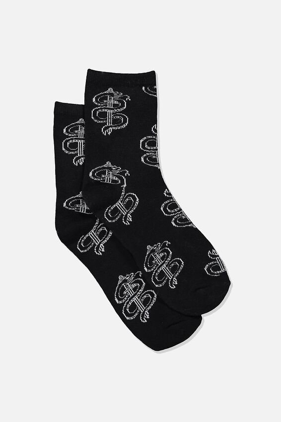 The Original Sock, DAGGER SNAKE BLACK_WHITE