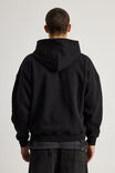 Music Merch Hoodie, LCN BRA BLACK/TUPAC SIGNATURE PHOTO - alternate image 3
