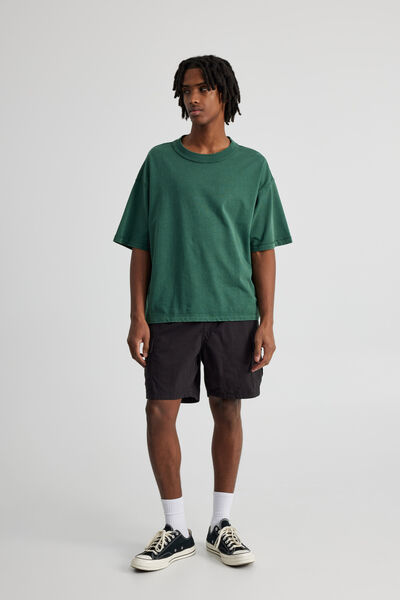 Pull On Cargo Short, BLACK