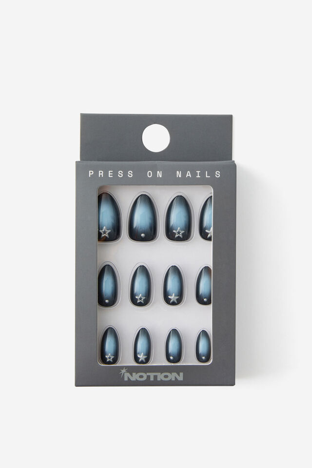 Press On Nail Pack, NOTION BLUE STARS
