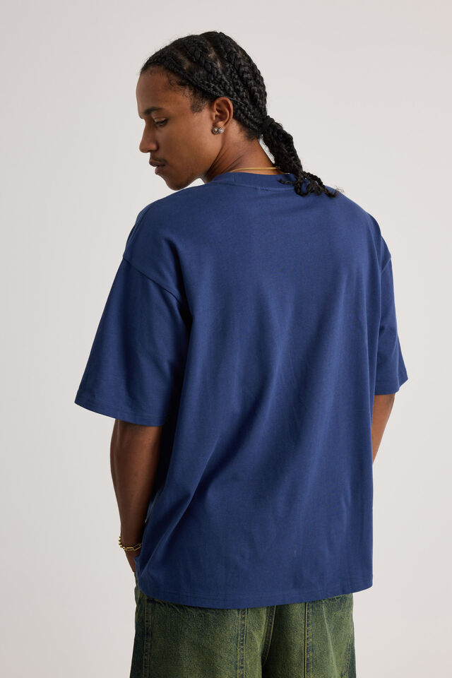 Half Half Heavyweight Box Fit Graphic Tshirt, HH ACADEMY BLUE/TOY SOLDIERS