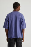 Half Half Boxy Cropped Graphic Tshirt, HH WASHED NEBULA/POLICE - alternate image 3