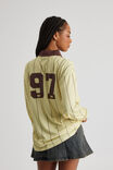 Long Sleeve Sports Jersey Top, BUTTER YELLOW/LEAGUE - alternate image 3