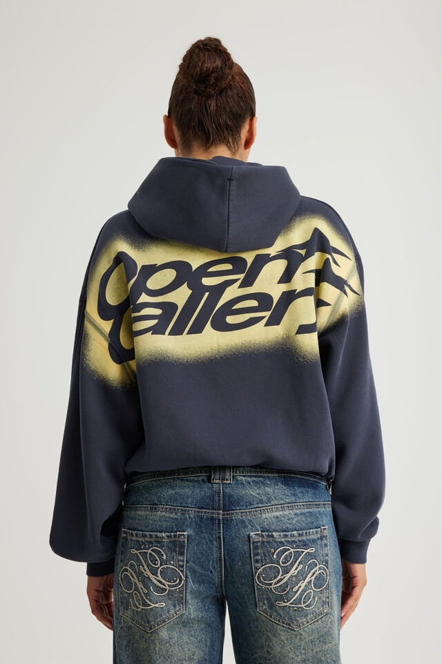 Open Gallery Boxy Hoodie, OG WASHED SEAL/VITALITY