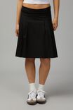 Midi Pleated Skirt, BLACK - alternate image 2