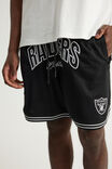 Nfl Basketball Short, LCN NFL BLACK WHITE / COLLEGIATE RAIDERS - example image 4