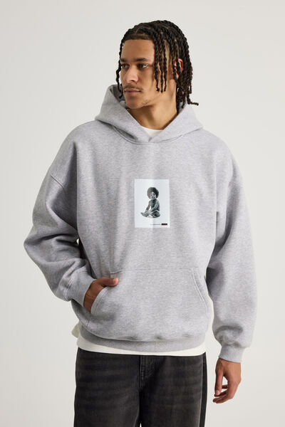 Music Merch Hoodie, LCN MT STEEL MARLE/BIGGIE BABY