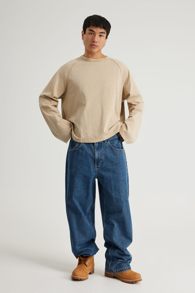Half Half Classico Baggy Jean, ARIZONA BLUE/HALF HALF BACK POCKET
