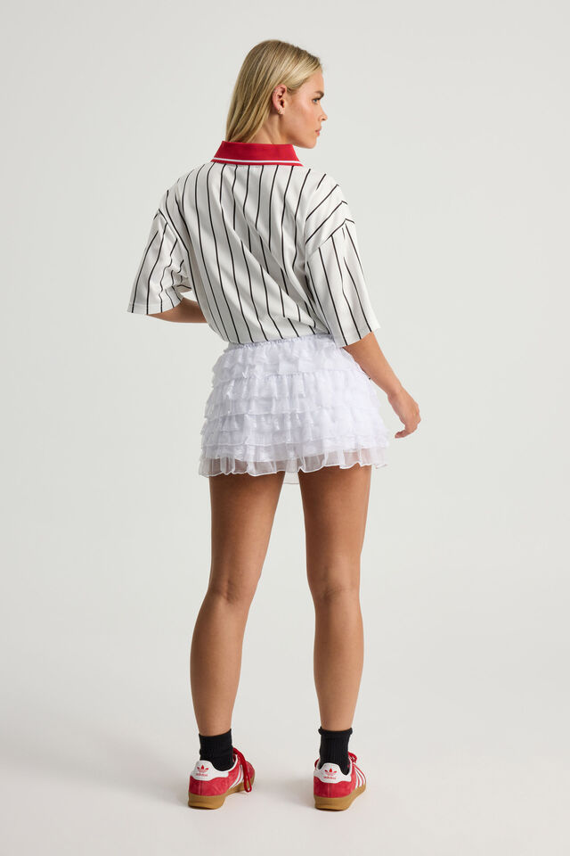 Lily Layered Lace Skort, WHITE