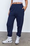 Super Slouchy Trackpant, DARK BERRY