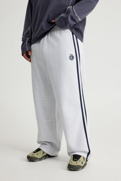 Baggy Trackpant, OG SILVER MARLE/TAPING