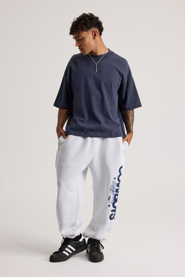 Dallas Cowboys Track Pant, LCN DAL SILVER MARLE/COWBOYS CHAMPIONSHIP