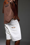 Half Half Painter Baggy Denim Short, ECRU - alternate image 1