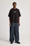 Half Half Heavyweight Box Fit Graphic Tshirt, HH BLACK/BOLT ON - alternate image 2