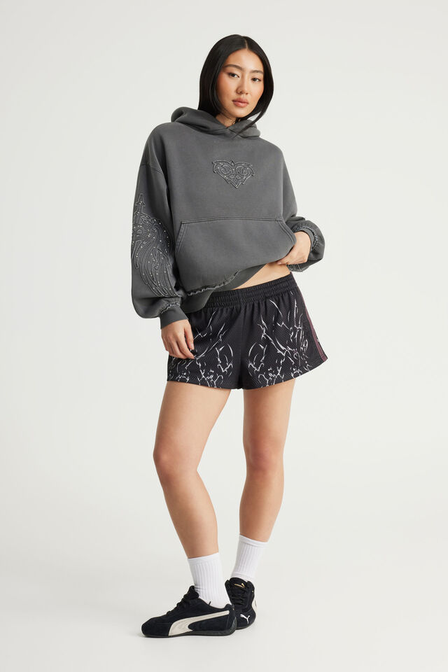Micro Bball Short, BLACK/NOTION NEO CYBER