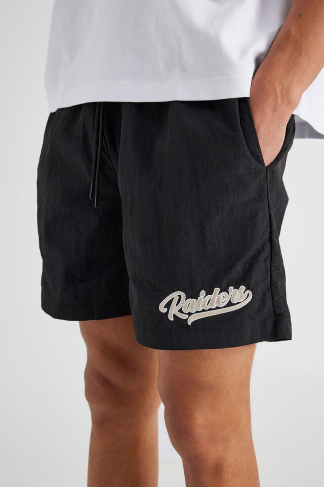 Nfl Street Short, LCN NFL BLACK/RAIDERS LEG SCRIPT