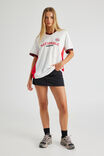 V Neck Sports Jersey, WHITE/NATIONALE - alternate image 2