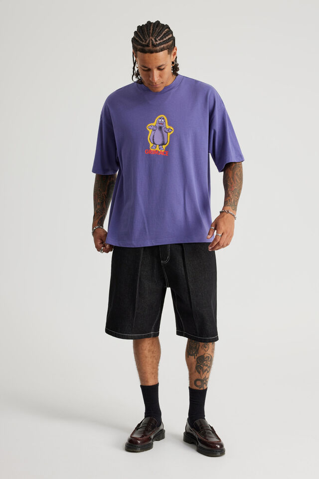 Mcdonalds Box Fit Tshirt, LCN MCD NEBULA/GRIMACE