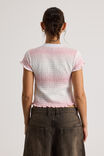 Shirred Fitted Sports Jersey, PINK/EURO CLUB - alternate image 3