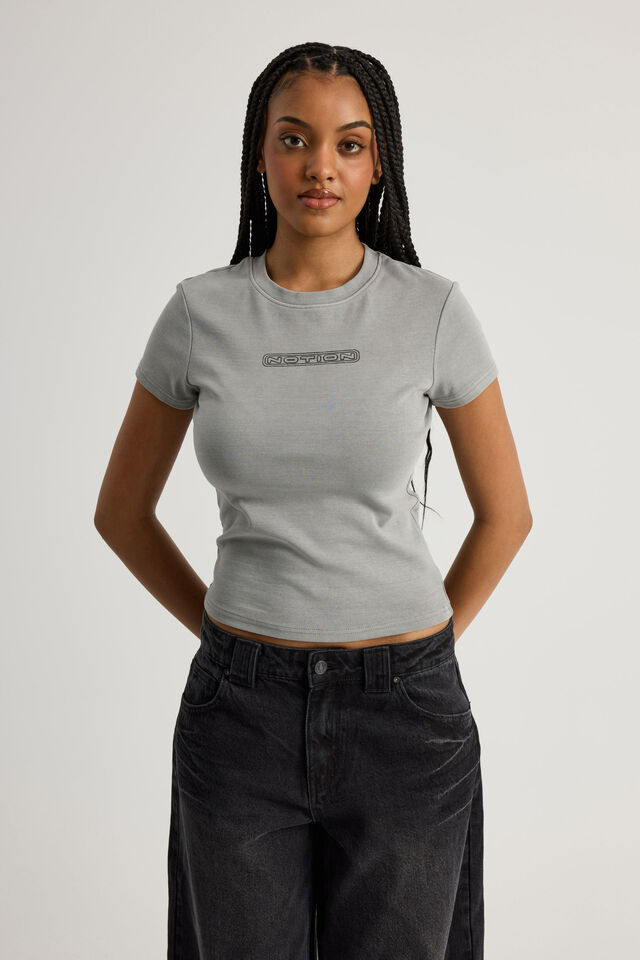 Notion Fitted Graphic Tee, DIGITAL MIST/NOTION STAR