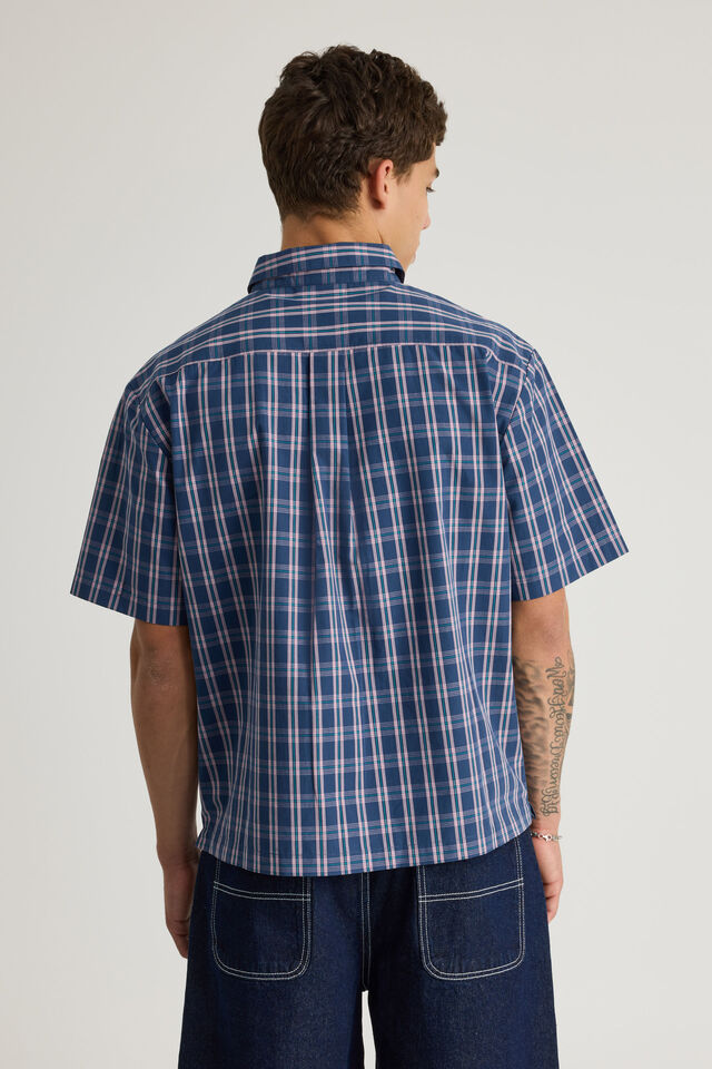 Half Half Short Sleeve Shirt, HH SURF RIOT CHECK