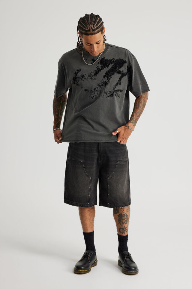 Notion Vintage Graphic Tshirt, NTN WASHED BLACK/FADED