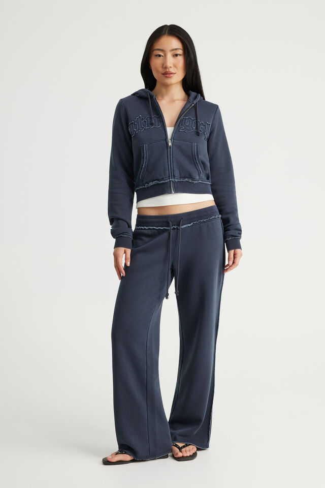 Straight Leg Track Pant, NTN WASHED SEAL