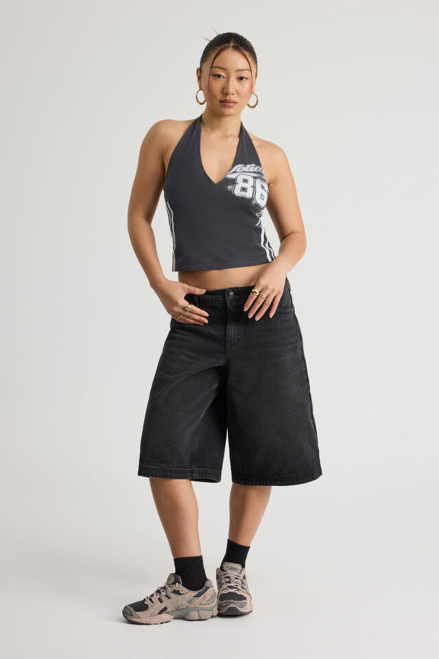 Graphic Halter, SLATE/NTN 86