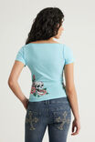 Boat Neck Graphic Tee, WASHED LAGUNA BLUE/TIGERS - example image 3